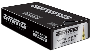 Picture of Ammo Inc Signature Hunt .270 Win Rifle Ammo - 130 Grain Super Shock Tip 20rd Box 270W130SST-A20 270W130SSTA20D