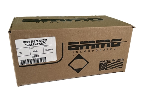 Picture of Ammo Inc Signature .300 Blackout Rifle Ammo - 150 Grain | FMJ | 500rd Case 300B150FMJ-A20