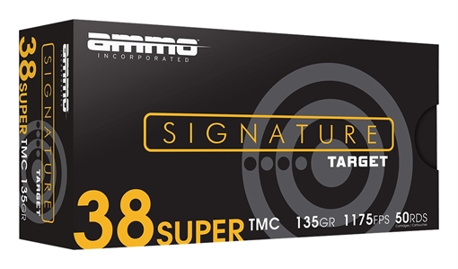 Picture of Ammo Inc Signature .38 Super Handgun Ammo - 135 Grain | TMC | 1000rd Case 38S135TMC-A50