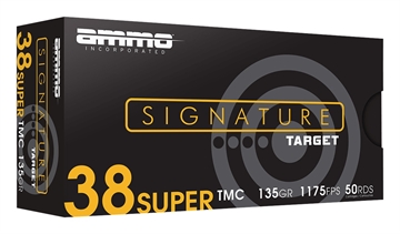 Picture of Ammo Inc Signature .38 Super Handgun Ammo - 135 Grain | TMC | 1000rd Case 38S135TMC-A50