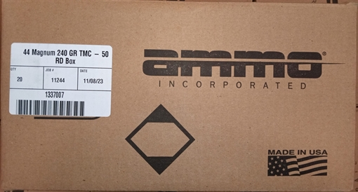 Picture of Ammo Inc Signature .44 Magnum Handgun Ammo - 240 Grain | TMC | 1000rd Case 44240TMC