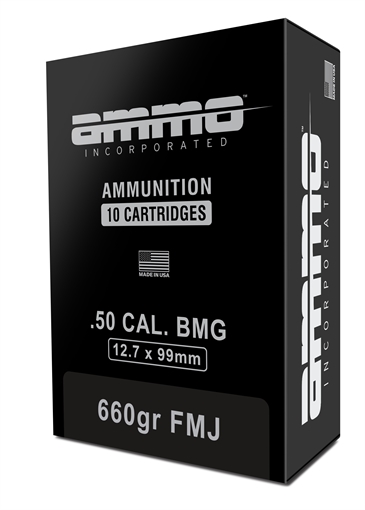 Picture of Ammo Inc Signature .50 BMG Rifle Ammo - 660 Grain | FMJ | 50rd Case 50BMG660FMJ-A10