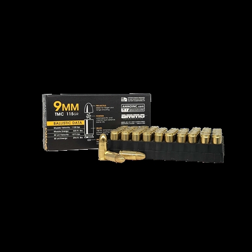 Picture of Ammo Inc Signature 9mm Luger Handgun Ammo - 115 Grain | TMC 9115TMC