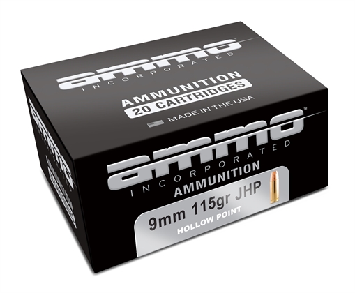 Picture of Ammo Inc Signature Defense 9mm Luger Handgun Ammo - 115 Grain | JHP | 200rd Case 9115JHP-A20