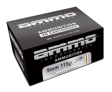 Picture of Ammo Inc Signature Defense 9mm Luger Handgun Ammo - 115 Grain JHP 20rd Box 9115JHP-A20
