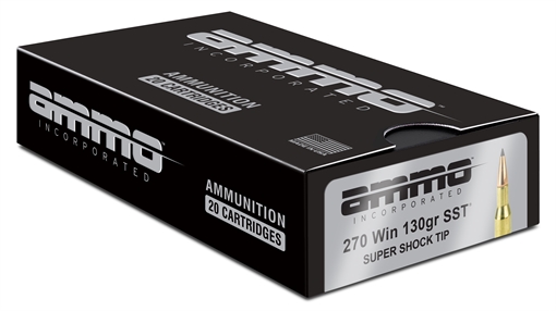 Picture of Ammo Inc Signature Hunt .270 Win Rifle Ammo - 130 Grain | Super Shock Tip | 200rd Case 270W130SST