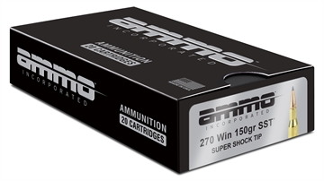 Picture of Ammo Inc Signature Hunt .270 Win Rifle Ammo - 150 Grain Super Shock Tip 20rd Box 270W150SST-A20