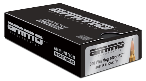 Picture of Ammo Inc Signature Hunt .300 Win Mag Rifle Ammo - 180 Grain | Super Shock Tip | 200rd Case 300WM180SST-A20