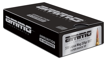 Picture of Ammo Inc Signature Hunt .338 LAPUA Magnum Rifle Ammo - 225 Grain | Super Shock Tip | 200rd Case 338LM225SST