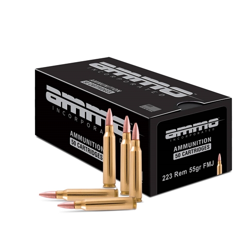 Picture of AMMO INC SIGNATURE LINE AMO 223 REM 55GR FMJ 50-RD ( 20 BOXES PER CASE ) 223055FMJ-A50