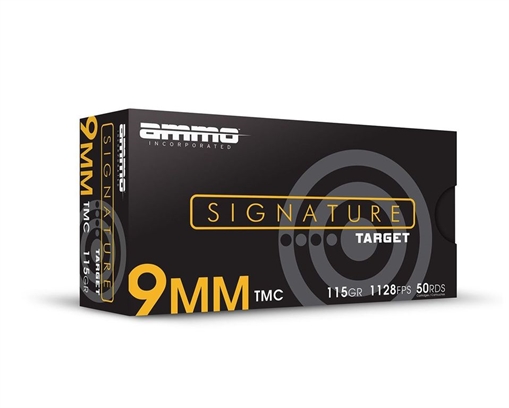Picture of AMMO INC SIGNATURE LINE AMO 9MM 115GR TMC RANGE PACK 200RD ( 5 BOX CASE) 9115TMC-A200