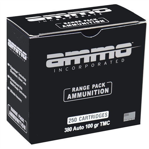 Picture of Ammo Inc Signature Range .380 ACP Handgun Ammo - 100 Grain | TMC | 1250rd Case 380100TMC-A250