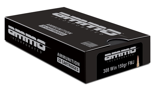 Picture of AMMO INC SIGNATURE LINE AMO 308 WIN 150GR FMJ 20RD (25 BOX CASE) 308150FMJ-A20 308150FMJA20
