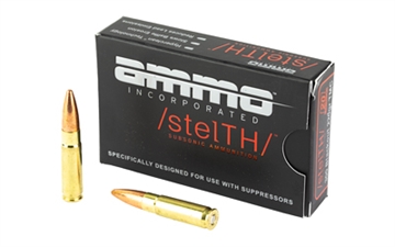 Picture of Ammo Inc STEALTH, Subsonic, 300 Blackout, 220 Grain, Total Metal Coating, 20 Round Box 300B220TMC-STL-A20 300B220TMCSTLA20