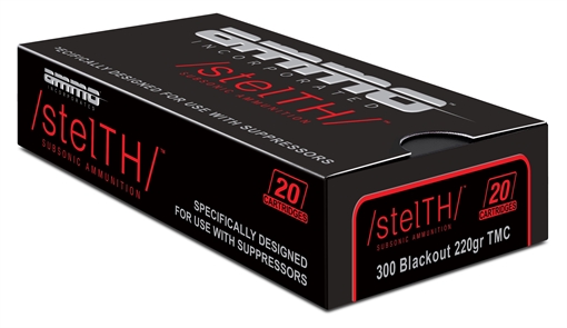 Picture of Ammo Inc stelTH Subsonic .300 Blackout Rifle Ammo - 220 Grain | TMC | 200rd Case 300B220TMC-STL-A20