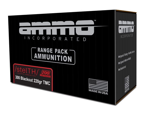 Picture of Ammo Inc stelTH Subsonic .300 Blackout Rifle Ammo - 220 Grain | TMC | Range Pack | 1200rd Case 300B220TMC-STL-A200