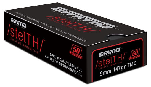 Picture of Ammo Inc stelTH Subsonic 9mm Luger Handgun Ammo - 147 Grain | TMC | 1000rd Case 9147TMC-STL