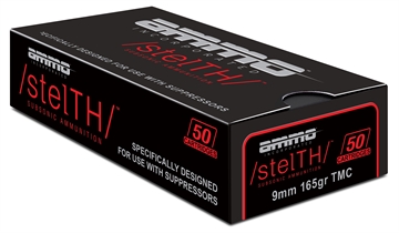 Picture of Ammo Inc stelTH Subsonic 9mm Luger Handgun Ammo - 165 Grain | TMC | 1000rd Case 9165TMC-STL