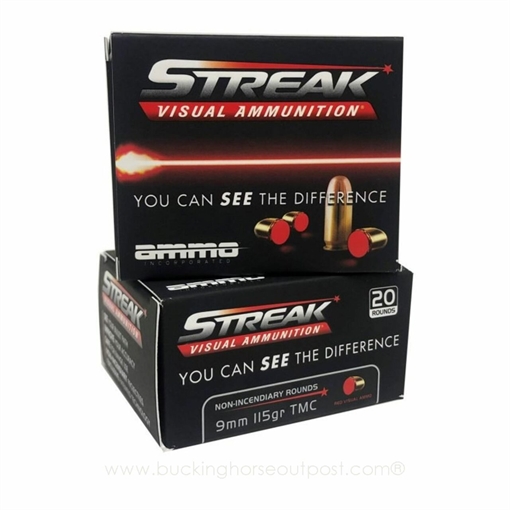 Picture of AMMO INC STREAK 9MM 124GR RED 9115TMCSTRKRED