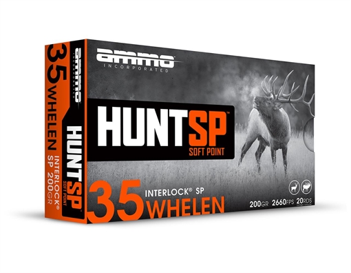 Picture of AMMO INC HUNTSP AMO 35 WHELEN 200GR INTERLOCK SP 20RD ( 10 BOX CASE) 35W200SP-A20 35W200SPA20