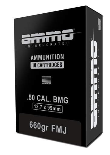 Picture of Ammo Inc Signature .50 BMG Rifle Ammo - 660 Grain | FMJ 50BMG660FMJ-A10 50BMG660FMJA10