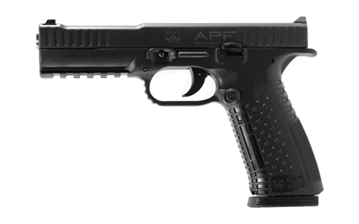 Picture of American Precision Firearms Strike One, Semi-automatic, Striker Fired, Full Size, Polymer Frame Pistol, 9MM, 5" Barrel, No Manual Safety, Matte Finish, Black, 10 Rounds, 2 Magazines AFS1-9-BK-10