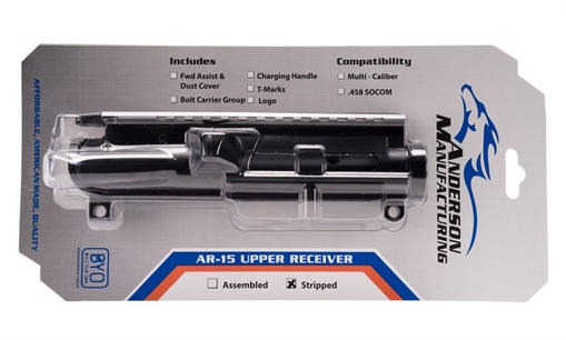 Picture of ANDERSON AM-15 SPORT UPPER RECEIVER NO FORWARD ASSIST NO DUST COVER ( PACKAGED ) D2-K100-B000-0P
