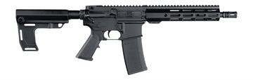 Picture of Andro Corp Industries 556103HBMPS ACI-15 Halo 5.56 NATO 30+1 10.30" Black Nitride Threaded Barrel, Black Anodized Aluminum Receiver w/Picatinny Rail, Black Polymer SBA3 Pistol Brace, A2 Grip, Ambidext