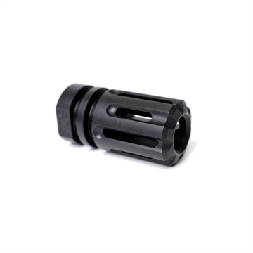Picture of Angstadt Arms Flash Hider Black Hardcoat Anodized Steel with 1/2"-28 tpi Threads 1.75" OAL for 9mm Luger AAF09HHB28