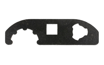 Picture of Angstadt Arms 3 Lug Wrench made of Steel with Black Nitride Finish & 1/2" Opening for Angstadt Arms QD Blast Shield AA093LBCWR