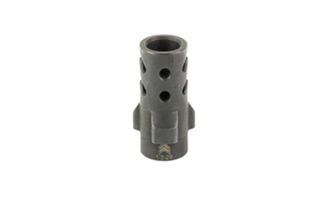 Picture of Angstadt Arms Muzzle Brake, 3 Lug, 9MM, 1/2x28 Threads, 1.42" Length, Nitride Finish, Black AA093LDC28