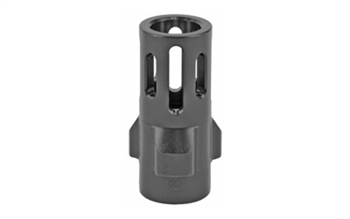 Picture of Angstadt Arms Flash Hider Black Hardcoat Anodized Steel with 1/2"-28 tpi Threads 1.42" OAL for 9mm Luger AA093LHB28