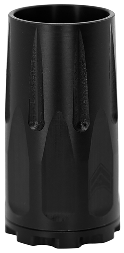 Picture of Angstadt Arms Blastwave, Blast Diverter, 9MM, 3 Lug Attachment, 2.5" Length, 1.33" Diameter, 6.5oz Weight, Nitride Finish, Black AA093LBC01