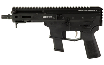Picture of Angstadt Arms MDP-9, Generation 2, Semi-automatic Pistol, 9MM, 6" Barrel, Anodized Finish, Black, 3 Lug Muzzle Device, Manual Safety, 27 Rounds, 2 Magpul Glock PMAG Magazines AAMDP29P06