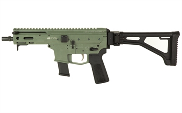 Picture of Angstadt Arms MDP-9, Generation 2, Semi-automatic, Short Barreled Rifle, 9MM, 6" Barrel, Cerakote Finish, Jungle Green, 3 Lug Muzzle Device, Manual Safety, Folding 1913 Stock, 27 Rounds, 2 Magpul Glock PMAG Magazines AAMDP29FJ6
