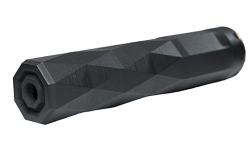 Picture of Angstadt Arms Reticent 360S Suppressor Up to 9mm Luger/.360 cal 6.8" 1/2x28 Thread HUB Compatible Black AARET360TB