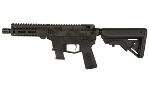 Picture of Angstadt Arms UDP-9, Semi-automatic, Short Barreled Rifle, 9MM, 6" Barrel, A2 Style Flash Hider, Anodized Finish, Black, 5.5" Free Float M-LOK Handguard, B5 Systems Bravo Stock, Manual Safety, 17 Rounds, 1 Magazine AAUDP09S06