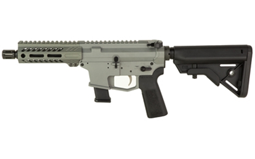 Picture of Angstadt Arms UDP-9, Semi-automatic, Short Barreled Rifle, 9MM, 6" Barrel, A2 Style Flash Hider, Cerakote Finish, Tactical Gray, 5.5" Free Float M-LOK Handguard, B5 Systems Bravo Stock, Manual Safety, 17 Rounds, 1 Magazine AAUDP09SG6