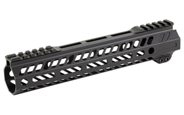 Picture of Angstadt Arms Ultra Light Handguard made of Aluminum with Black Anodized Finish, M-LOK Style, Picatinny Rail & 10" OAL for AR-15 Includes Hardware AA010HGMLT