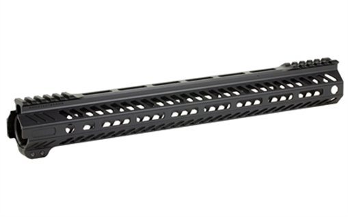 Picture of Angstadt Arms Ultra Light Handguard made of Aluminum with Black Anodized Finish, M-LOK Style, Picatinny Rail & 15" OAL for AR-15 Includes Hardware AA015HGMLT