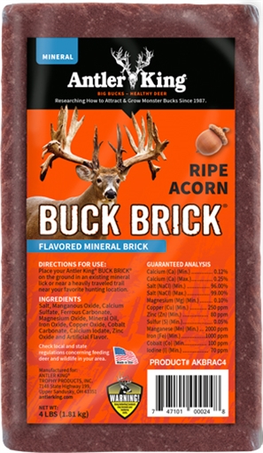 Picture of ANTLER KING KING RIPE ACORN BUCK BRICK MINERAL 4# AKBRAC4
