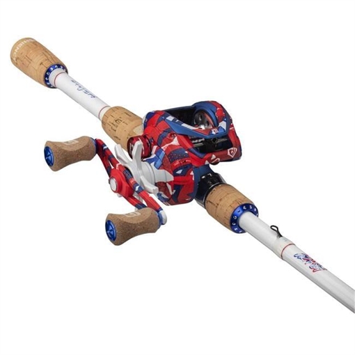 Picture of ANYTHING POSSIBLE LLC KRAZY AMERICANA BAITCAST COMBO AMERBC7MHFC