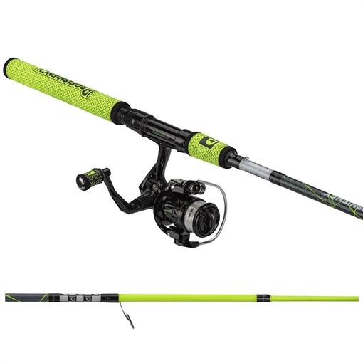 Picture of ANYTHING POSSIBLE LLC PRO 5'6" MICRO HIGH-VIS GREEN SPINNING COMBO 2PC PRO56SPINGREEN