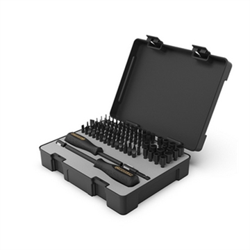 Picture of Wheeler 100 Piece Professional Screwdriver Set, Includes 2 Bit Drivers, 98 Bits and Hard Case, Black 4001003