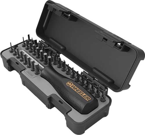 Picture of Wheeler 36 Piece Spacesaver Driver Set, Includes Bit Driver, 35 Bits and Hard Case, Black 4001005
