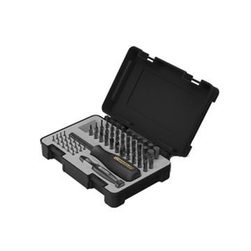 Picture of Wheeler 65 Piece Hex/Torx Driver Set, Includes 2 Bit Drivers, 63 Hex/Torx Bits and Hard Case, Black 4001007