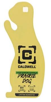 Picture of Caldwell Rimfire/Handgun Yellow AR500 Steel Prairie Dog 1/4" Thick 4002313