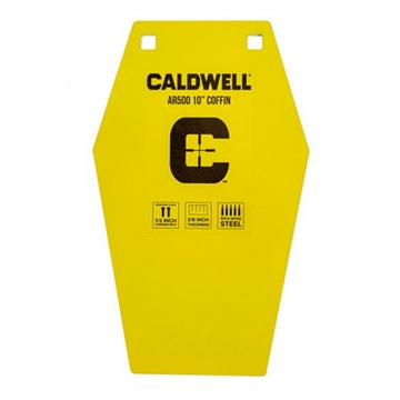 Picture of Caldwell C 10" Coffin CP4 Yellow Powder Coat AR500 Steel Hanging 1116693