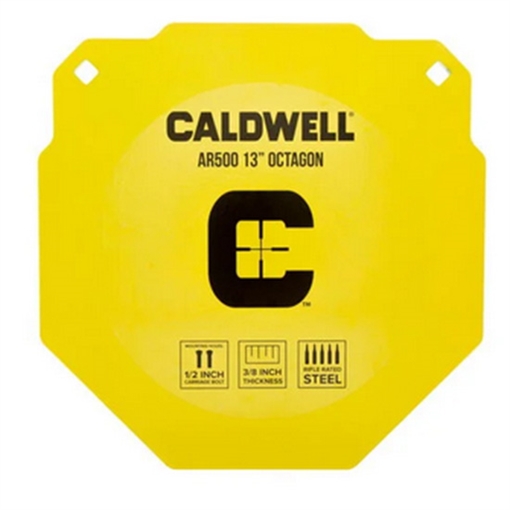 Picture of Caldwell AR500, 13" Octagon, Steel Target, Yellow 1116695