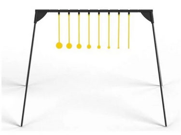 Picture of Caldwell Challenge Target Rimfire KYL Black/Yellow AR500 Steel Standing Includes 8 Targets 4002310